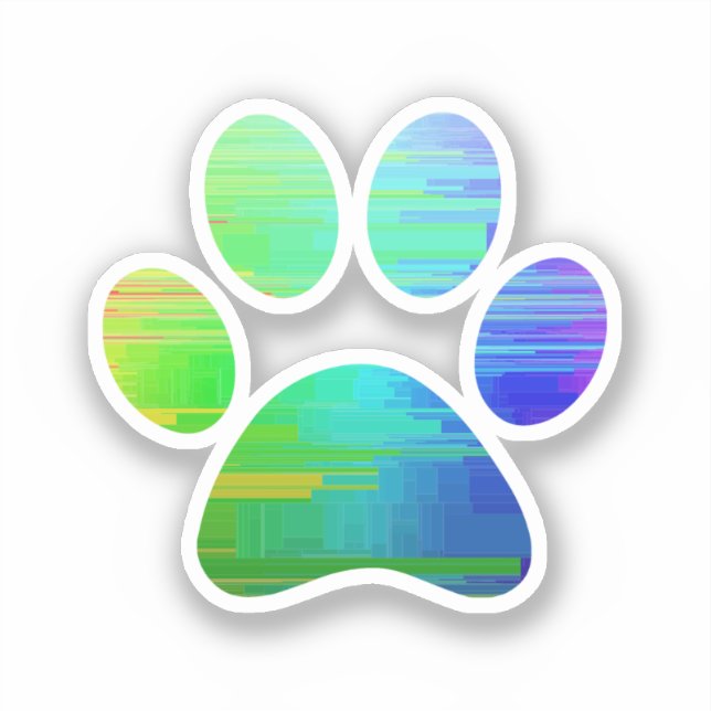 Paw Print Sticker (Front)
