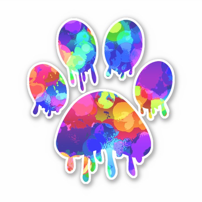 Paw Print Sticker (Front)