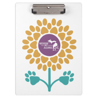 Paw Print Sunflower Clipboards
