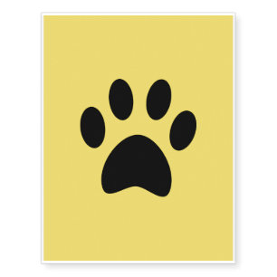 Paw Print Temporary Tattoo
