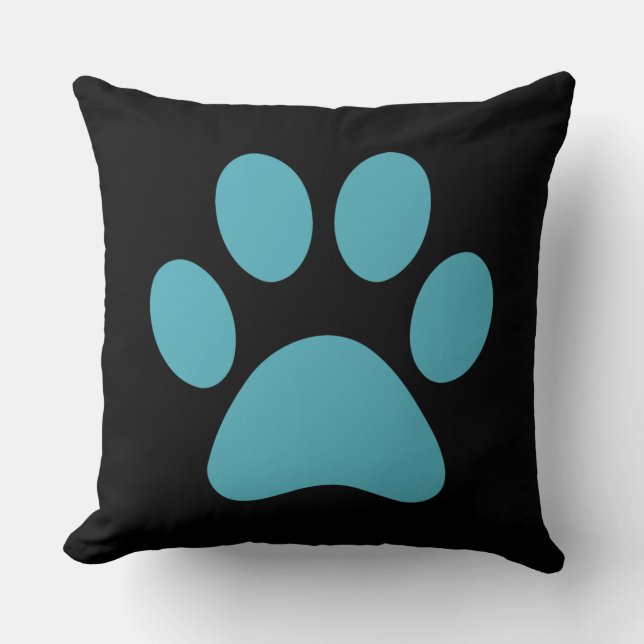 Paw Print   Throw Pillow (Front)