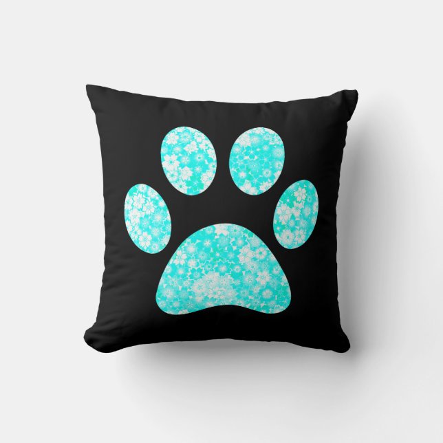 Paw Print   Throw Pillow (Front)