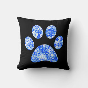 Paw Print Throw Pillow