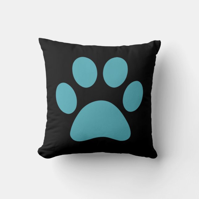 Paw Print   Throw Pillow (Front)