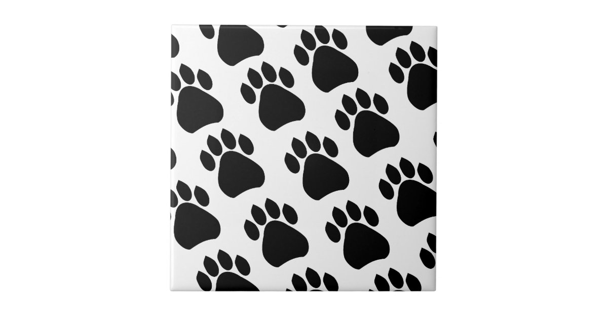 Paw Print Tile | Zazzle