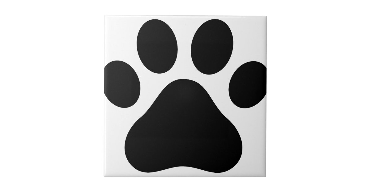 Paw print tile | Zazzle