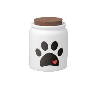 Paw Print Treat Jar