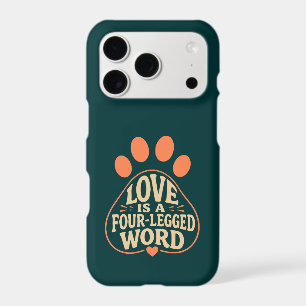 Paw Print Typography Pet Owner Phone Case