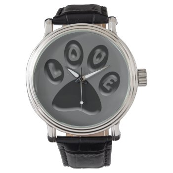 Paw Print Watch by FXtions at Zazzle