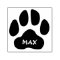 Paw Print With Name Personalized Self Inking Stamp