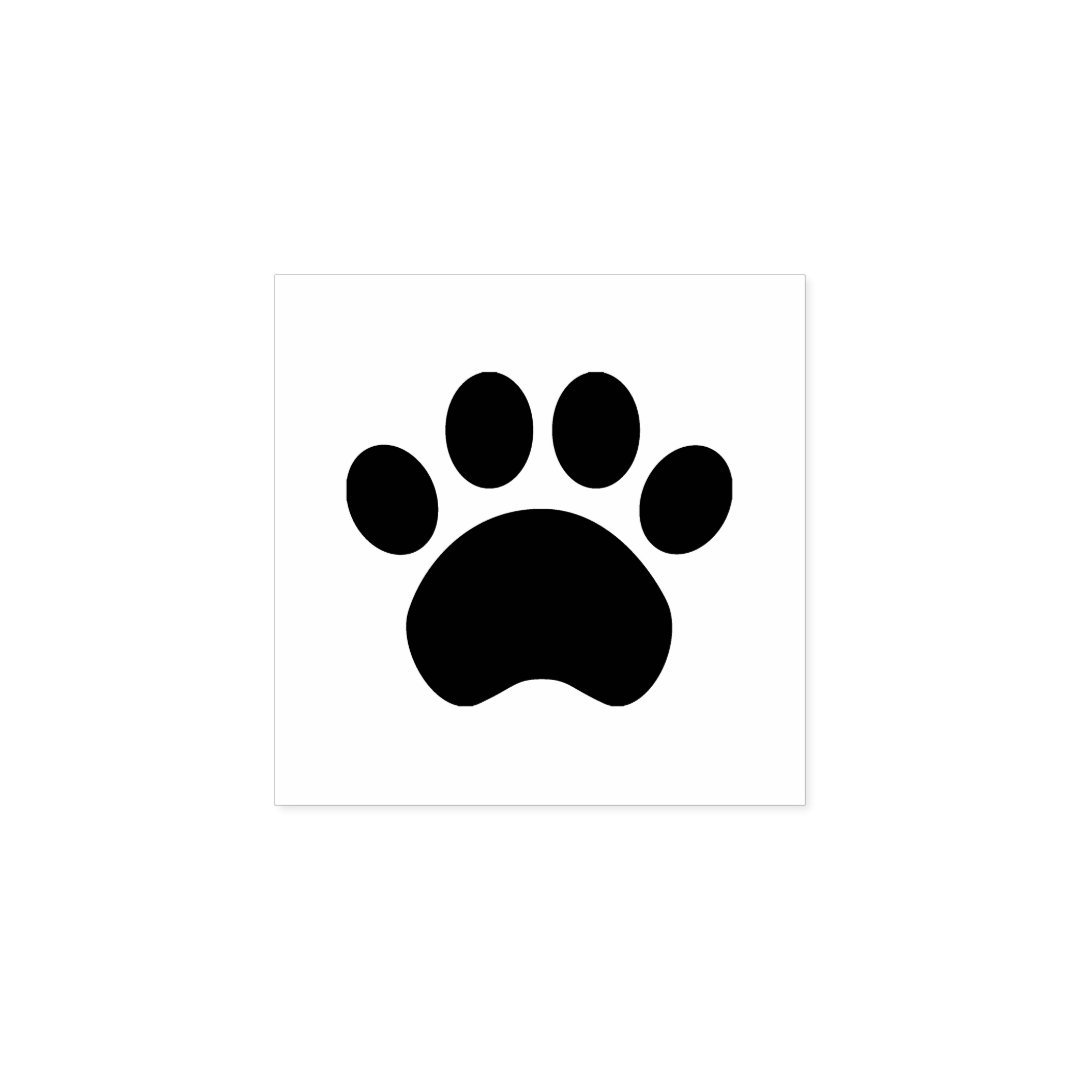 Paw Print Wood Stamp | Zazzle