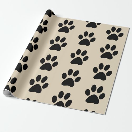 Paw Print Wrapping Paper