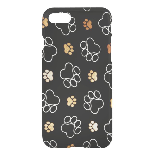Paw printed mobile case (Back)
