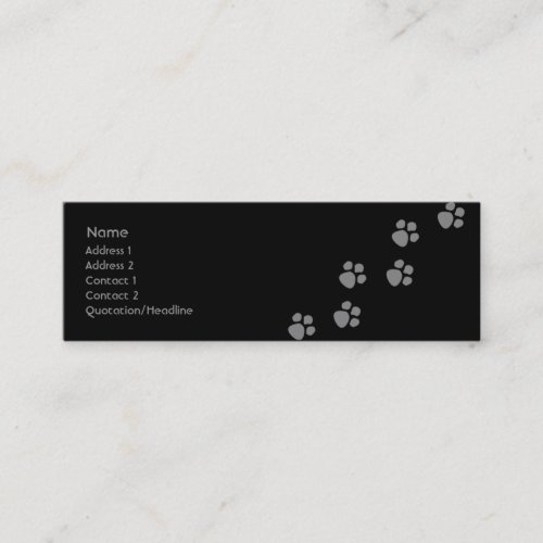 Paw Prints (2) Business Cards