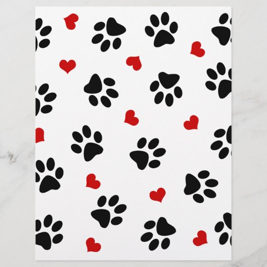 Paw Prints and Hearts (Front)