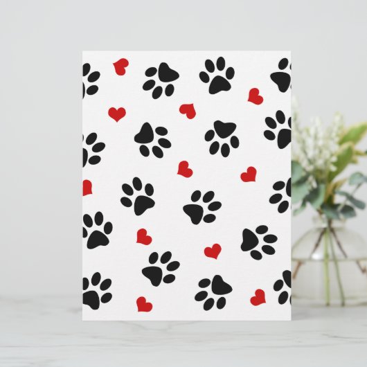 Paw Prints and Hearts (Standing Front)