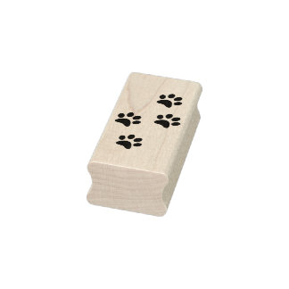 paw prints art stamp