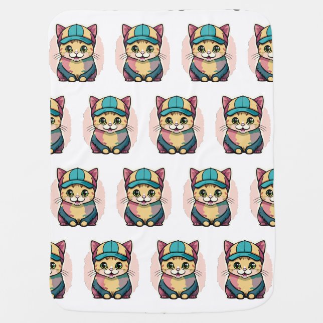 Paw Prints Baby Blanket (Front)