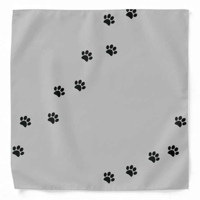 Paw Prints Bandana (Front)