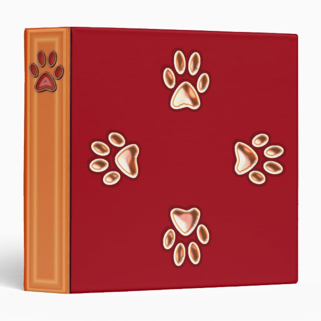 PAW PRINTS BINDER (Front/Spine)