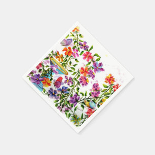 PAW PRINTS BIRD BATH PAPER NAPKINS