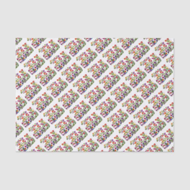 PAW PRINTS BIRD BATH TISSUE PAPER (Front)