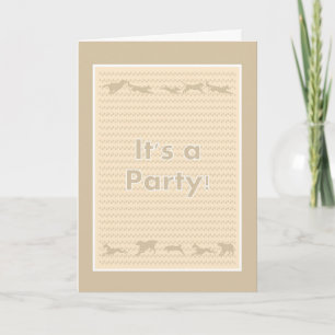 Paw Prints Birthday Party Invitation