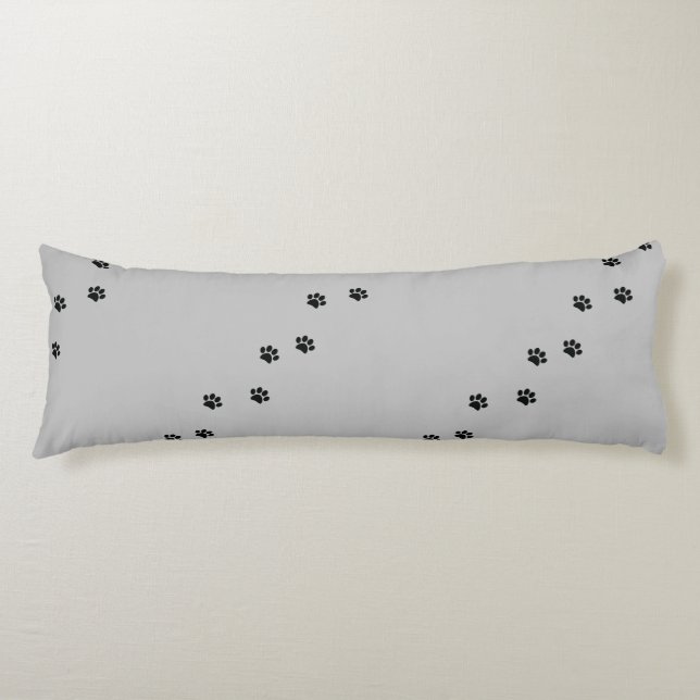 Paw Prints Body Pillow (Front)