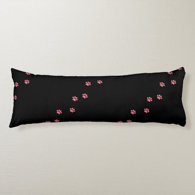 Paw Prints Body Pillow (Front)