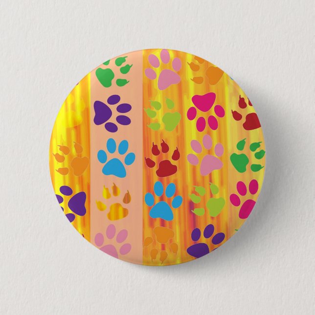 Paw Prints Button (Front)