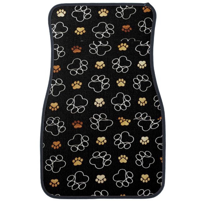 Paw Prints Car Floor Mat (Front)