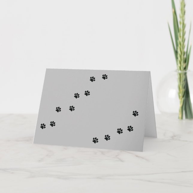 Paw Prints Card (Front)
