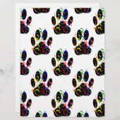 Paw Prints Confetti And Party Streamer Pattern (Front/Back)