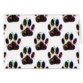 Paw Prints Confetti And Party Streamer Pattern (Front Horizontal)