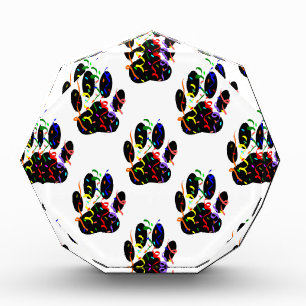 Paw Prints Confetti And Party Streamer Pattern Award