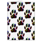 Paw Prints Confetti And Party Streamer Pattern Cards (Front)