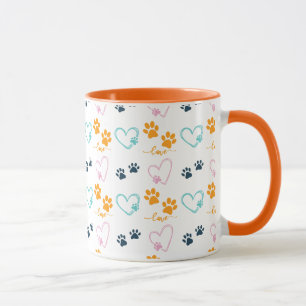 Paw Prints Cute Dog Lover Mug