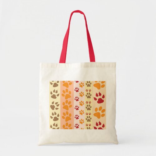 Paw Prints cute Dog Lovers Tote Bag