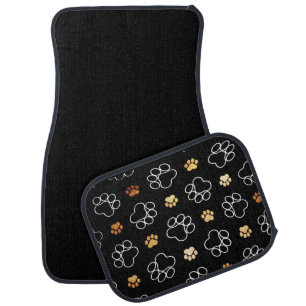 Paw Prints Design Car Floor Mat