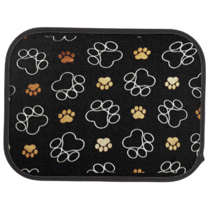 Paw Prints Design Car Floor Mat