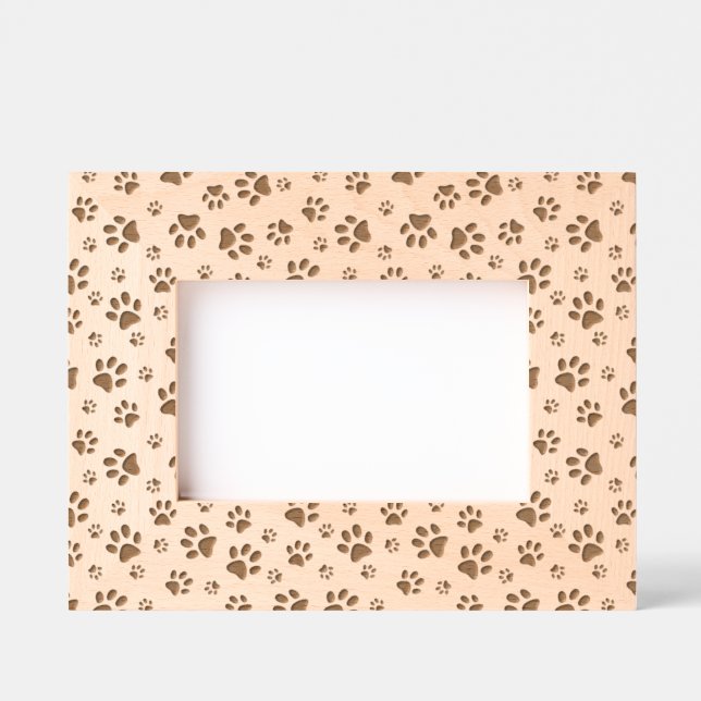 Paw Prints Design Engraved Frames (Front)