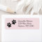 Paw Prints Design Return Address Labels