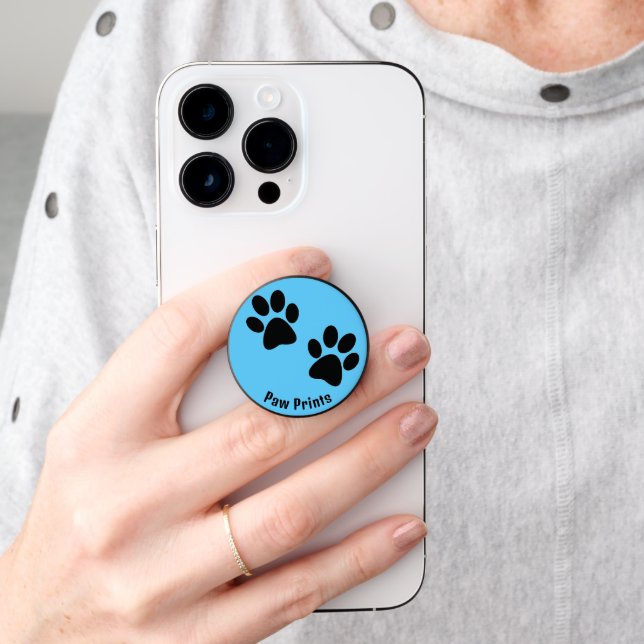 Paw Prints Design Smartphone PopSocket (Hand)