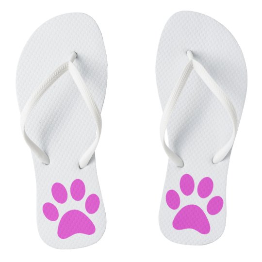 Paw Prints Dog Flip Flops