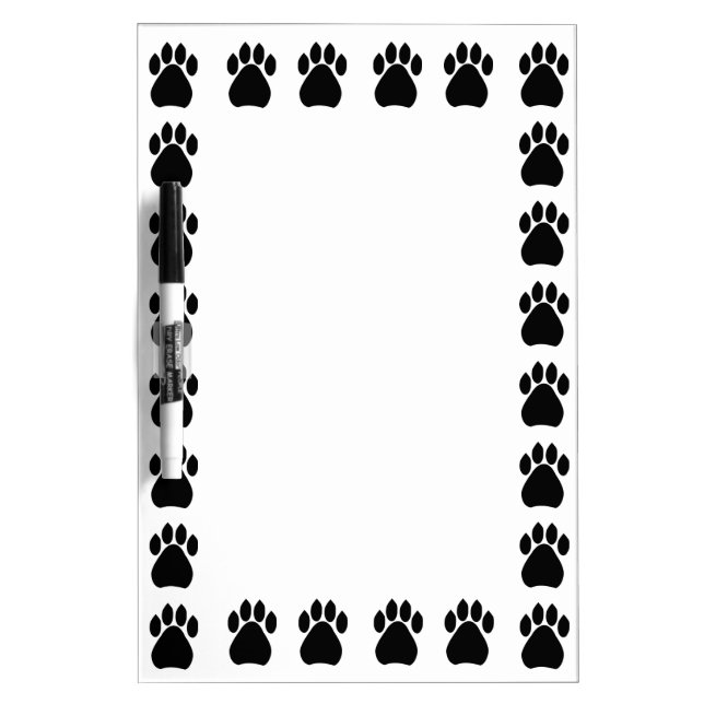 Paw Prints Erase Board (Front)