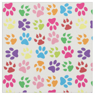 Paw Prints Fabric