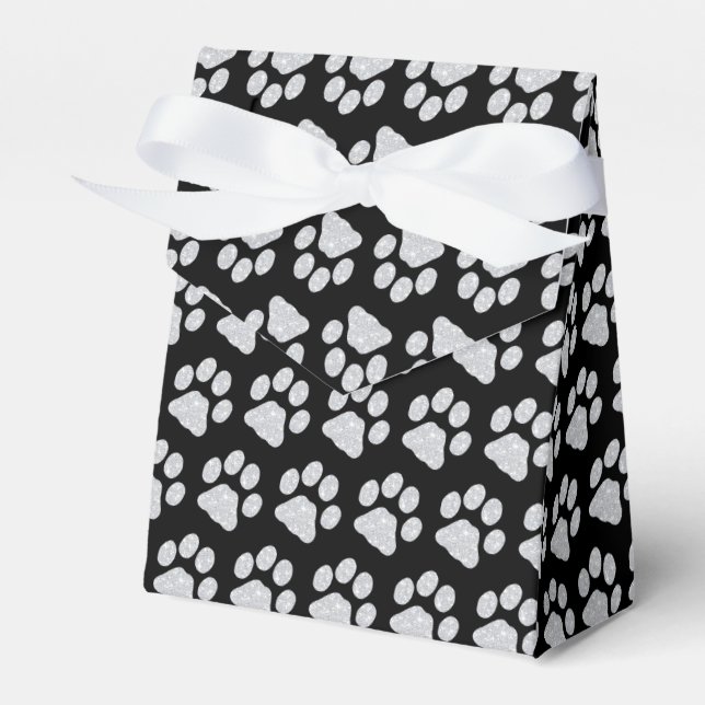 Paw Prints Favor Boxes (Front Side)