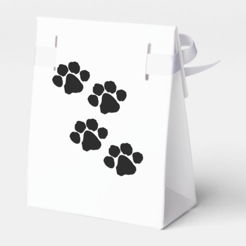 Paw Prints For Animal Lovers Favor Boxes