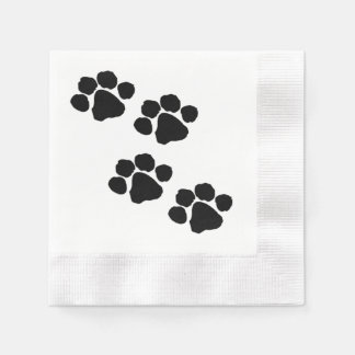 Paw Prints For Animal Lovers Paper Napkins