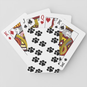 Paw Prints For Pet Owners Playing Cards by bonfireanimals at Zazzle